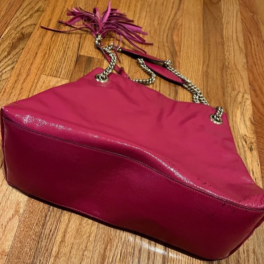 Authentic Fuchsia Gucci SoHo bag - Picture 7 of 11